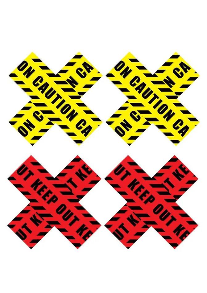 Vibrators PEEKABOO Peekaboos Caution X Pasties