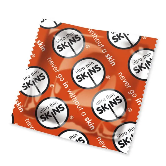 Vibrators Skins Condoms Skins Ultra Thin Condoms x50 Red