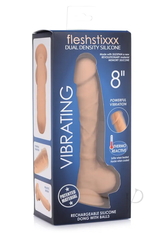 Xr Curve Dildos Fleshstixxx Vibe Dildo WBalls 8 Tan