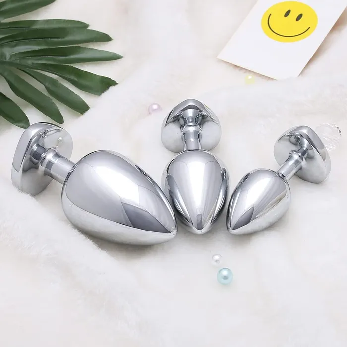 3 Pcs Luxury Jewelry Design Anal Butt Plug (Light Purple/Heard Shape) | Aimitoy Anal 3 Pcs Luxury Jewelry Design Anal Butt Plug (Light Purple/Heard Shape) | Aimitoy Anal
