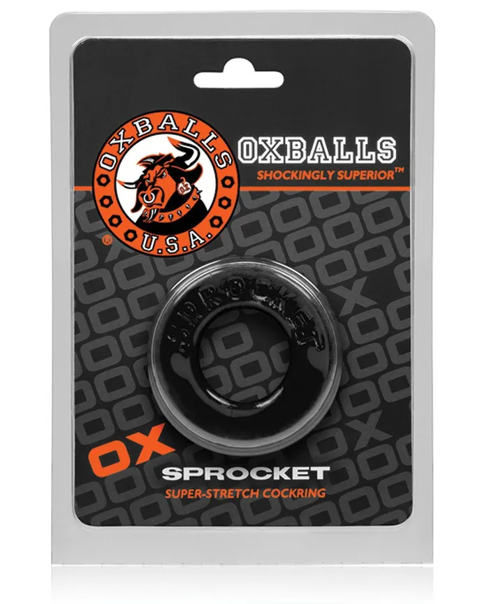 Anal | Oxballs Atomic Jock Sprocket Cockring - Black - Oxballs