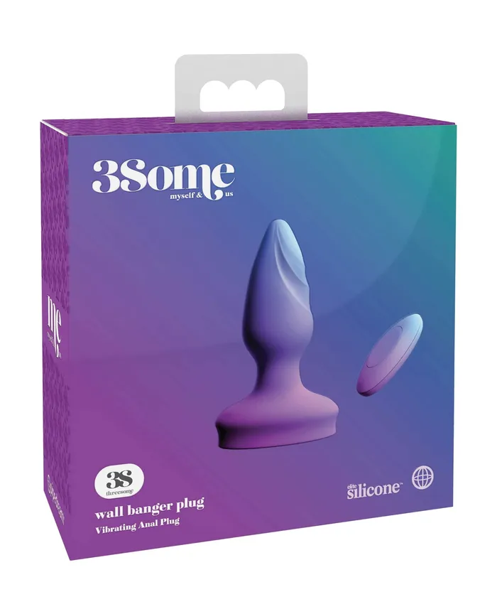 Anal Threesome Threesome Wall Banger Plug Purple