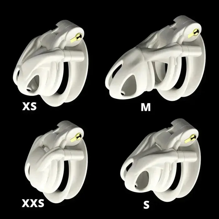 Chaste Bird Male Sex Toys | CHASTE BIRD Python White Mamba V7.0 Cock Cage Male Chastity Device