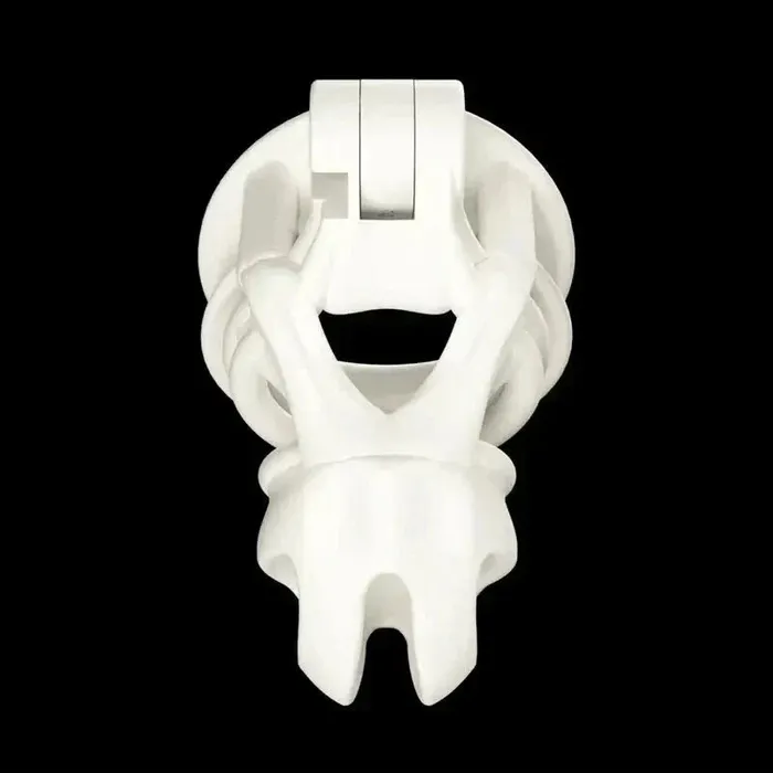 Chaste Bird Male Sex Toys | CHASTE BIRD Python White Mamba V7.0 Cock Cage Male Chastity Device