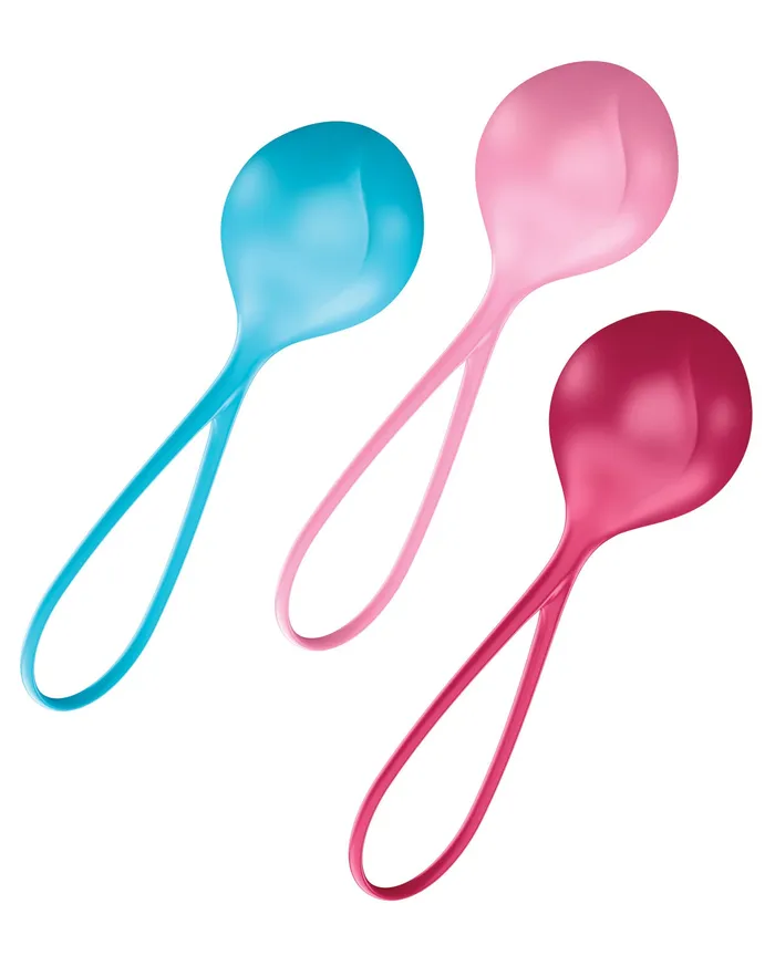 Satisfyer Mono Balls Set of 3 Asst Colors Satisfyer Anal