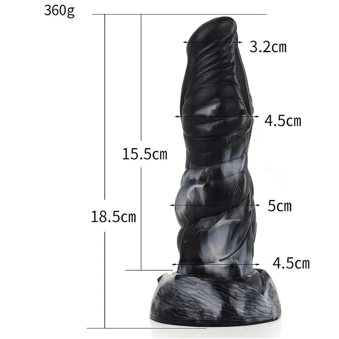 SXXY Anal | Black Marble Dildos (10 Shapes)
