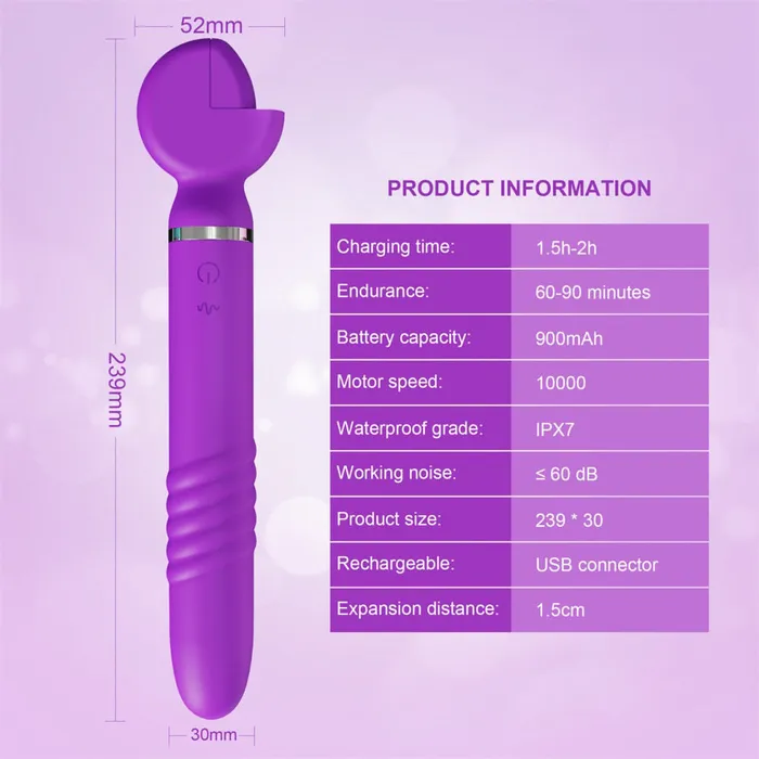 Thrusting Wrench Vibrator Purple | Aimitoy Vibrators